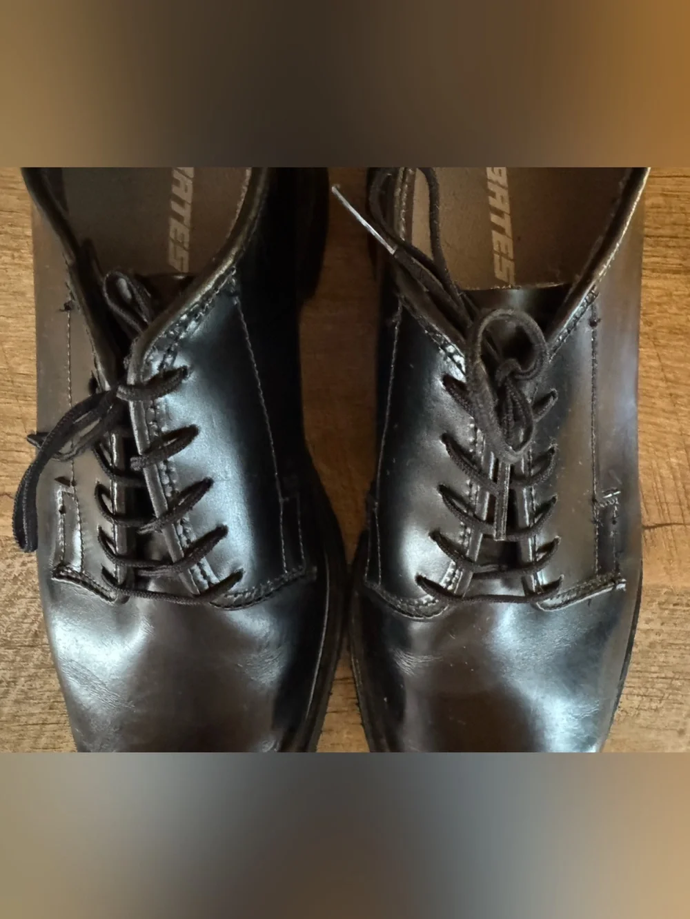Bates Black Leather Uniform Oxford Shoes (7.5 D)